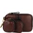  Travel case leather set 3pcs. Variant chestnut