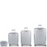  Queens 4 wheels Suitcase set 4-piece with expansion pleat Variant plata