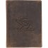  Vintage deer identity card case leather 12 cm Variant antikbraun