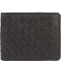  Woven wallet leather 11 cm Variant schwarz