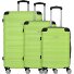  Rhodos 4 wheels Suitcase set 3-piece Variant sz-lime