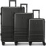  Hanoi 4 wheels Suitcase set 3-piece with expansion pleat Variant black