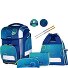  Ergolite School bag set 8-piece Variant wavy dots