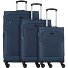  Travel Line 6804 4 Roll Suitcase Set 3pcs. Variant blue