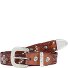  Studded belt leather Variant cognac | 100 cm