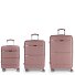  Akane 4 roll suitcase set 3pcs. Variant rosa
