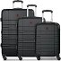  Amplar Evo 4 wheels Suitcase set 3-piece with expansion pleat Variant black