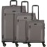 Travel Line 9704 4 wheels Suitcase set 3-piece with expansion pleat Variant grey