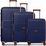  Straw Edition 02 4 wheels Suitcase set 3-piece Expandable Variant navy
