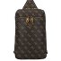Milano shoulder bag 33 cm Variant brown-ochre-burgundy  Milano shoulder bag 33 cm Variant brown-ochre-burgundy