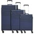Travel Line 9004 4 Roll Suitcase Set 3pcs. Variant blau Travel Line 9004 4 Roll Suitcase Set 3pcs. Variant blau