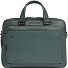 Black Square Briefcase Leather 40 cm Laptop compartment Variant green