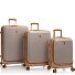 EZ Fashion 4 wheels Suitcase set 3-piece with expansion pleat Variant brown houndstooth EZ Fashion 4 wheels Suitcase set 3-piece with expansion pleat Variant brown houndstooth