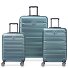  Air Armour 4 wheels Suitcase set 3-piece with expansion pleat Variant gruen