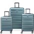  Air Armour 4 wheels Suitcase set 3-piece Expandable Variant gruen