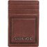  PT16-08536 Credit card case leather 7 cm with money clip Variant brown