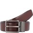  Business reversible belt leather Variant dark brown | 90 cm