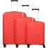  Burano 4 wheels Suitcase set 3-piece with expansion pleat Variant raspberry