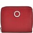  Athena Wallet RFID protection Genuine Leather 10.5 cm Variant rot