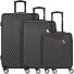  Don Carlo 4 Roll Suitcase Set 3pcs. Variant schwarz