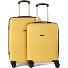  5739 4 wheels Suitcase set 2-piece Variant gelb