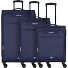 Street Roll 4 wheels Suitcase set 3-piece with expansion pleat Variant navy