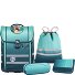  Perfecto School bag set 5-piece Variant Gradient Blue Lagoon