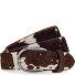  Belt Leather Variant dunkelbraun-offwhite | 105 cm