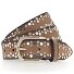  Studded belt leather Variant camel | 100 cm