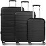 Seattle 4 wheels Suitcase set 3-piece Variant black Seattle 4 wheels Suitcase set 3-piece Variant black