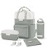  Bergen changing backpack set 4 pcs. laptop compartment Variant muted sage