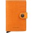 Miniwallet Cleo credit card case RFID leather 6.5 cm Variant ochre-brown Miniwallet Cleo credit card case RFID leather 6.5 cm Variant ochre-brown