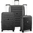  Starlight 3.0 4 wheels Suitcase set 3-piece with expansion pleat Variant black