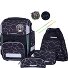  Ergolite School bag set 8-piece Variant black grey