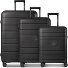  Essentials 11 4 wheels Suitcase set 3-piece Expandable Variant black