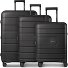  Essentials 11 4 wheels Suitcase set 3-piece Expandable Variant black