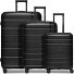  Essentials 11 4 wheels Suitcase set 3-piece with expansion pleat Variant black