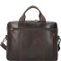  Roma briefcase leather 37 cm laptop compartment Variant braun