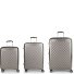  Queens 4 wheels Suitcase set 3-piece with expansion pleat Variant champagne
