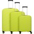 Burano 4 wheels Suitcase set 3-piece with expansion pleat Variant apple green Burano 4 wheels Suitcase set 3-piece with expansion pleat Variant apple green