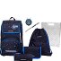  Ergoplus School bag set 8-piece Variant black blue