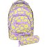  Milo School bag set 2-piece Variant flores lila