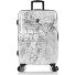  Black Camo 4 wheels Trolley M 66 cm with expansion pleat Variant black-white world map