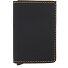 Slimwallet Matte credit card case wallet RFID leather 6.5 cm Variant black - ochre Slimwallet Matte credit card case wallet RFID leather 6.5 cm Variant black - ochre