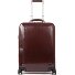  Blue Square 4 Roll Cabin Trolley Leather 55 cm Laptop compartment Variant mahogany