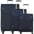  Citybeat 4 wheels Suitcase set 3-piece with expansion pleat Variant navy blue