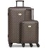  Palermo 4-wheel Suitcase set S + L Variant dark brown 1