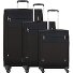  Citybeat 4 wheels Suitcase set 3-piece with expansion pleat Variant black