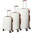 Bali 4 wheels Suitcase set 3-piece Variant weiss-cognac Bali 4 wheels Suitcase set 3-piece Variant weiss-cognac