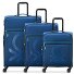  x United Colors of Benetton Color Block 4-wheel suitcase set 3 pcs. Variant navy